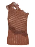 Ermanno Scervino lace-insert knitted top - Brown