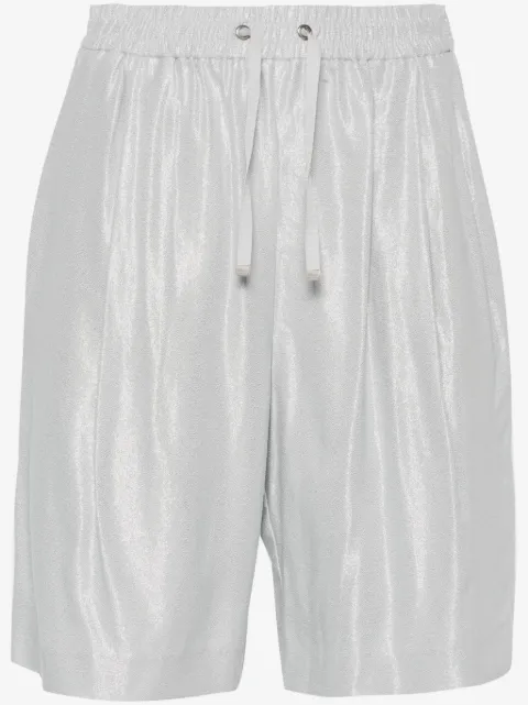 Herno short à détails plissés