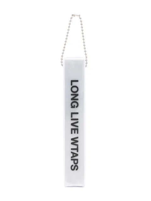 WTAPS llavero con eslogan estampado