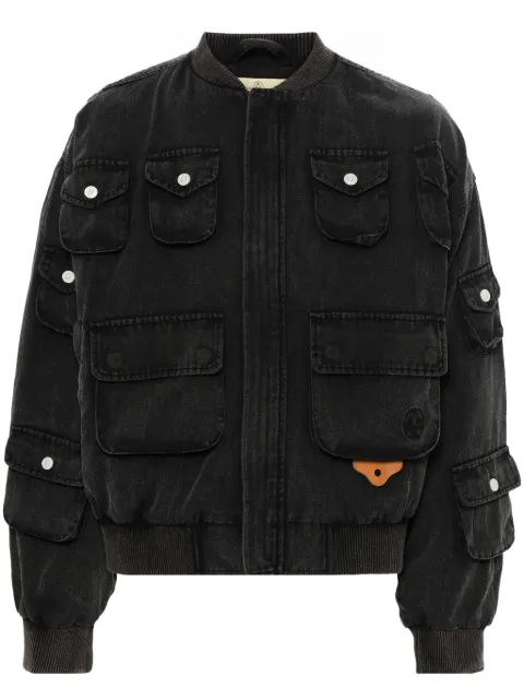 UNTITLED ARTWORKS logo-embroidered bomber jacket