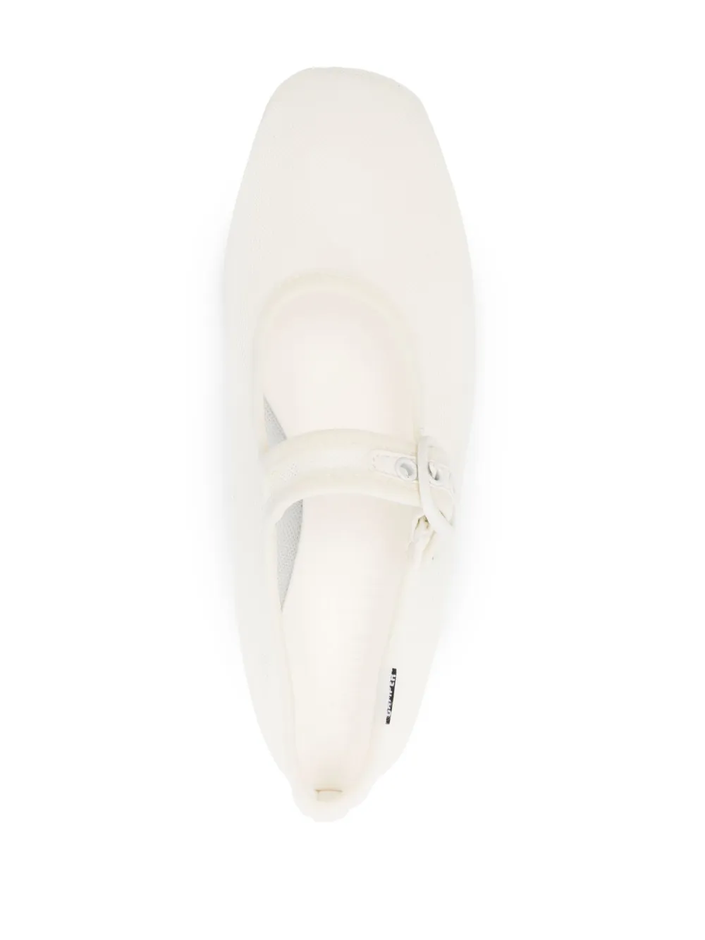 Camper Casi Myra Leather Ballerina Shoes In White