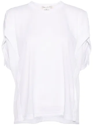 COMME des GARCONS PLAY Cotton Button Down with Red Emblem in