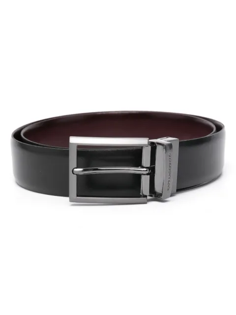 Karl Lagerfeld logo-engraved leather belt