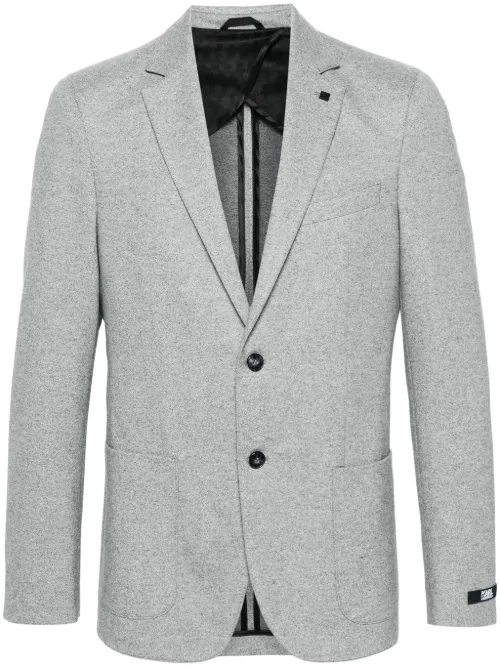 Blazer boutonné à détail de broche - Karl Lagerfeld - Modalova