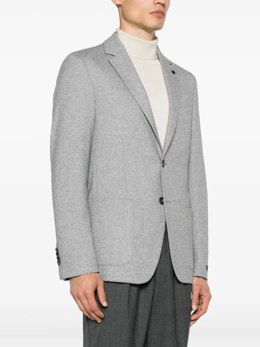 Karl Lagerfeld Blazer met broche Grijs