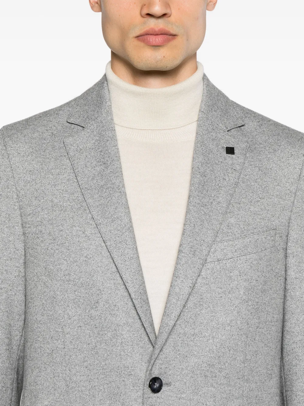 Karl Lagerfeld Blazer met broche Grijs