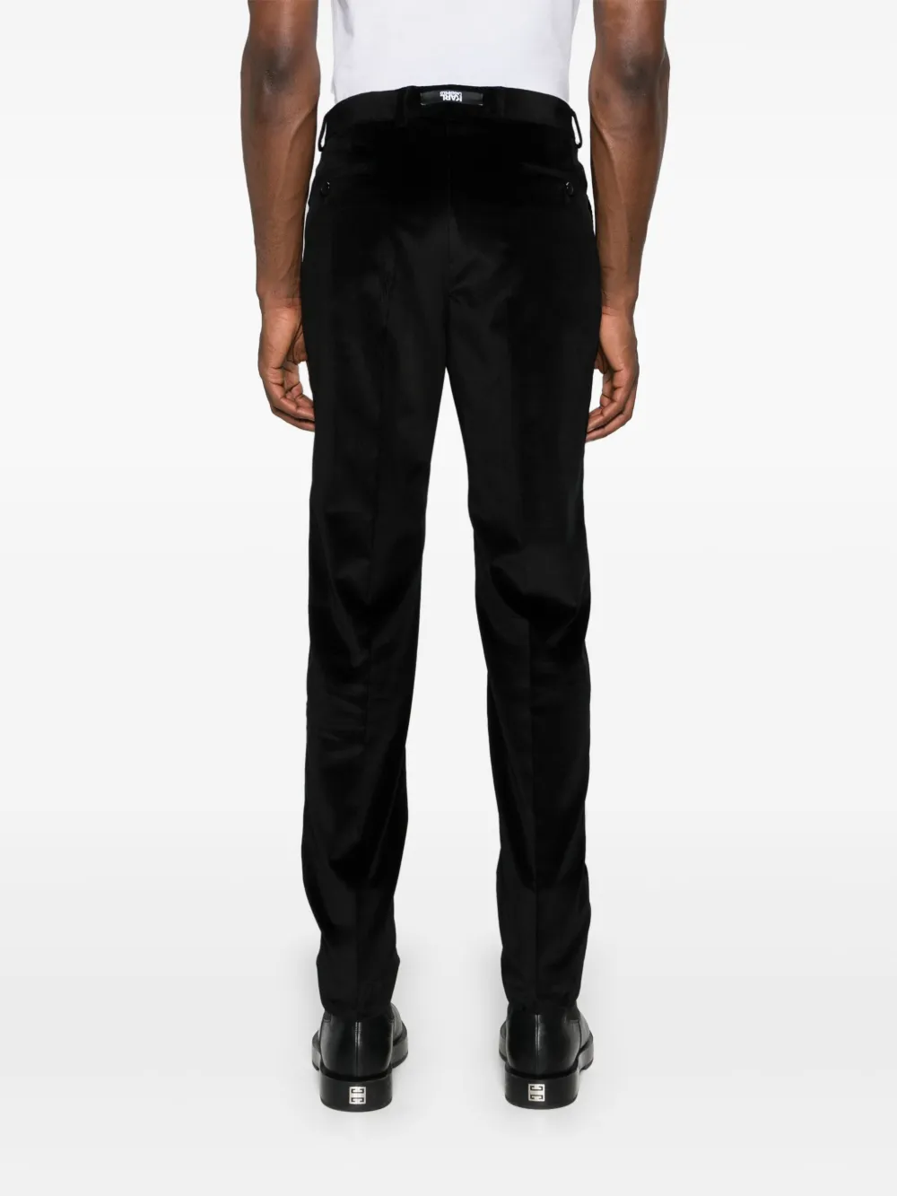 Karl Lagerfeld Fluwelen broek Zwart