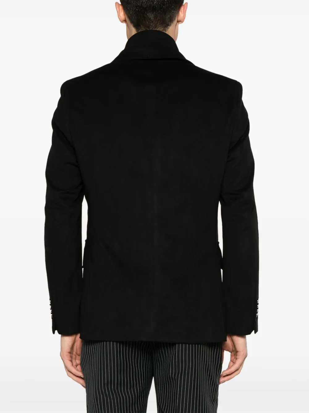 Karl Lagerfeld Blazer met enkele rij knopen en vlakken Zwart