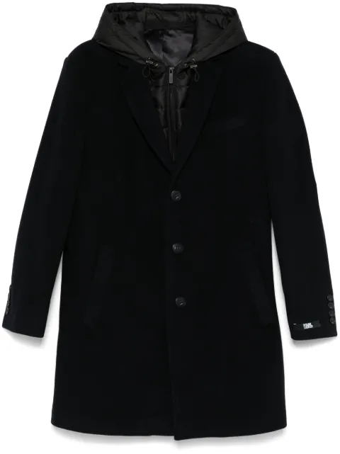Karl Lagerfeld layered coat