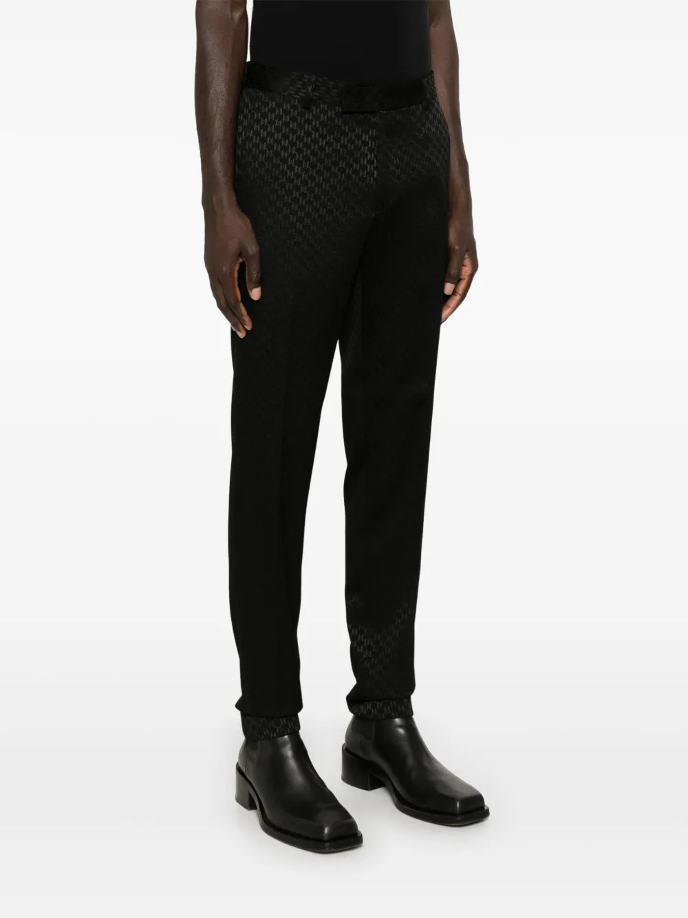 Karl Lagerfeld Broek met jacquard-logo Zwart