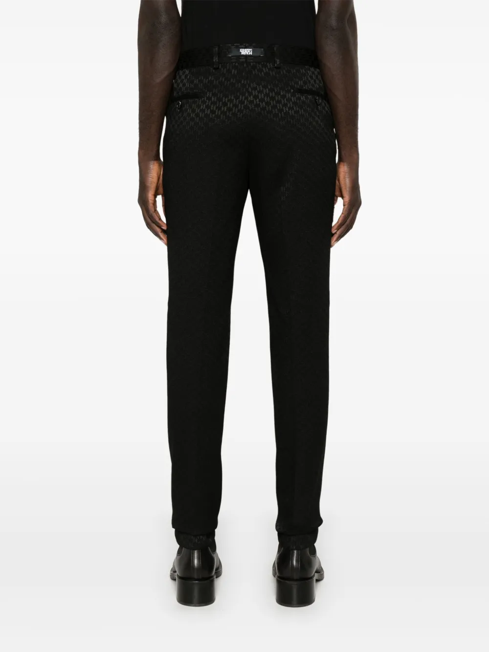 Karl Lagerfeld Broek met jacquard-logo Zwart