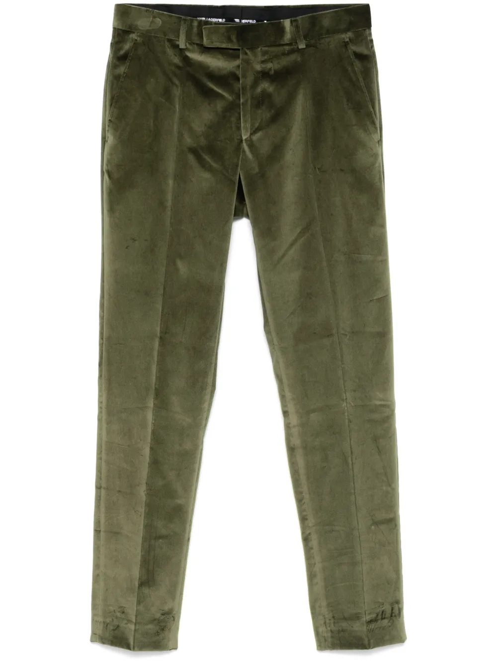 Karl Lagerfeld velvet trousers | Green | Image 1