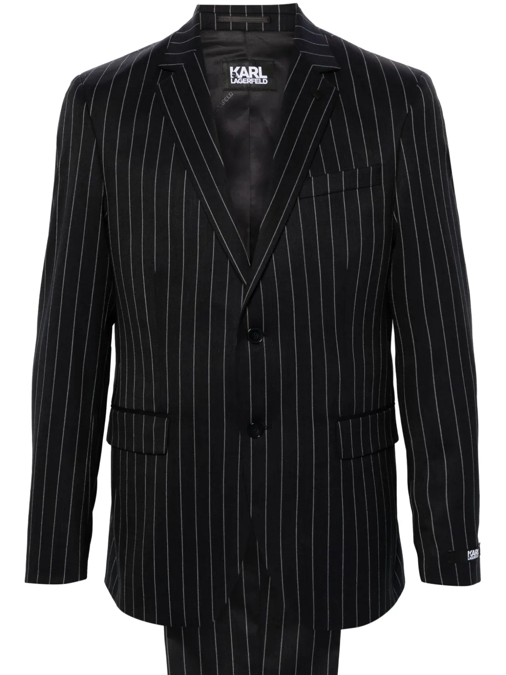 Karl Lagerfeld Drive Pinstriped Suit | Blue | FARFETCH