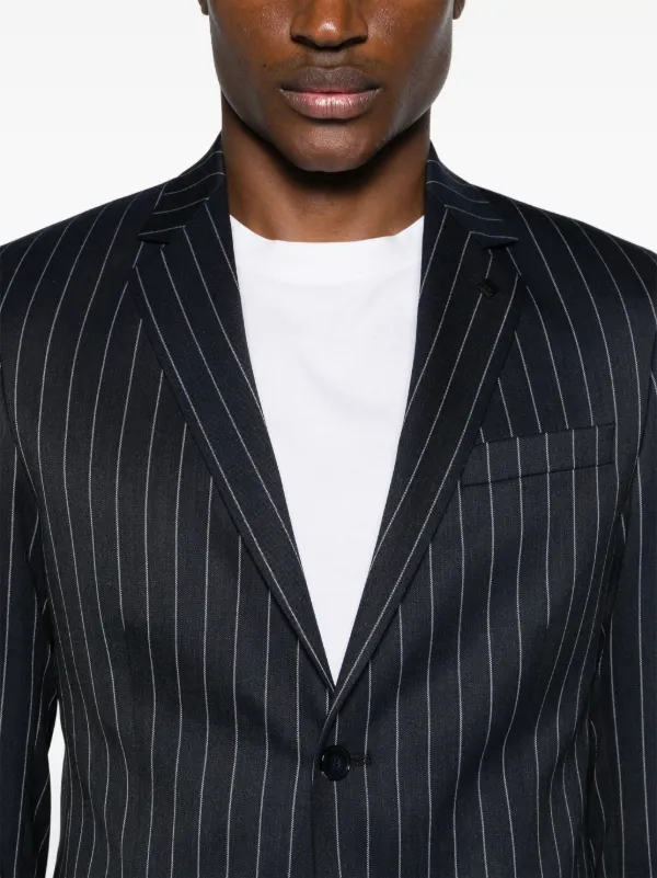 ファッション Suit Pinstriped Drive Lagerfeld Karl | FARFETCH | Blue スーツ・フォーマル・ドレス