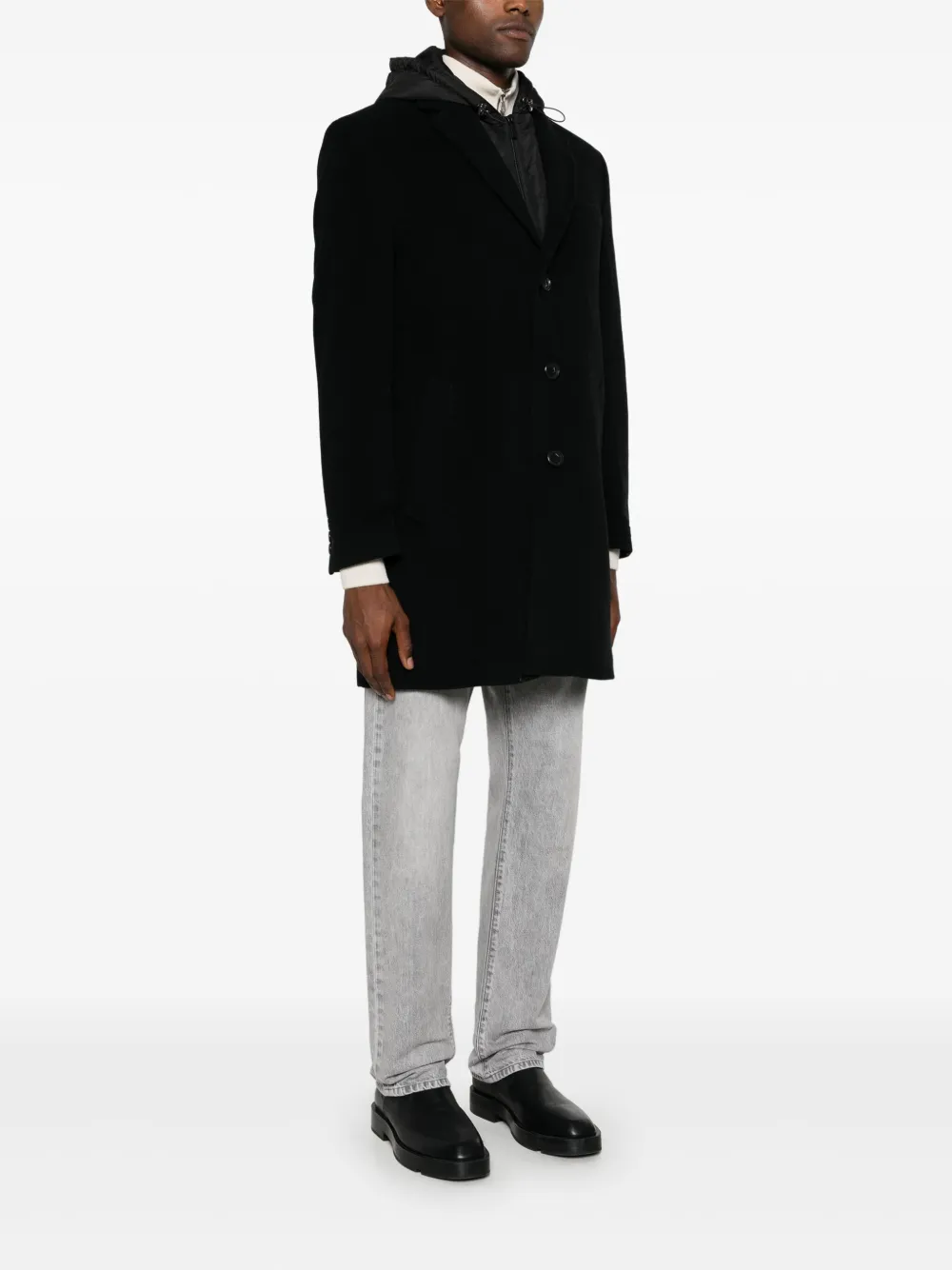 Karl Lagerfeld Jas met capuchon Zwart