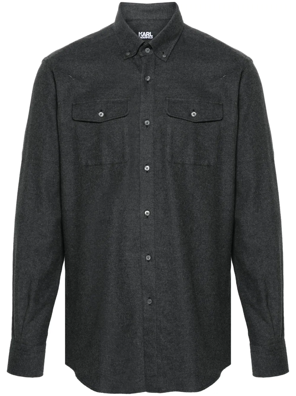 Karl Lagerfeld camisa de fieltro | gris | Image 1