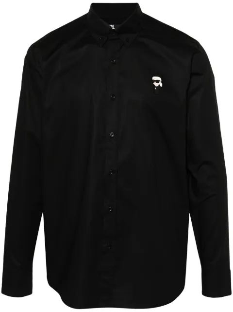 Karl Lagerfeld Ikonik Karl-patch cotton shirt