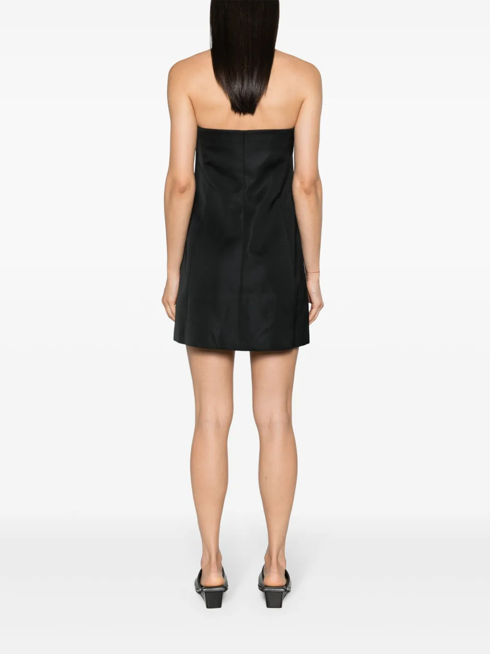 Shop Nanushka Jenthe Strapless Minidress In Black