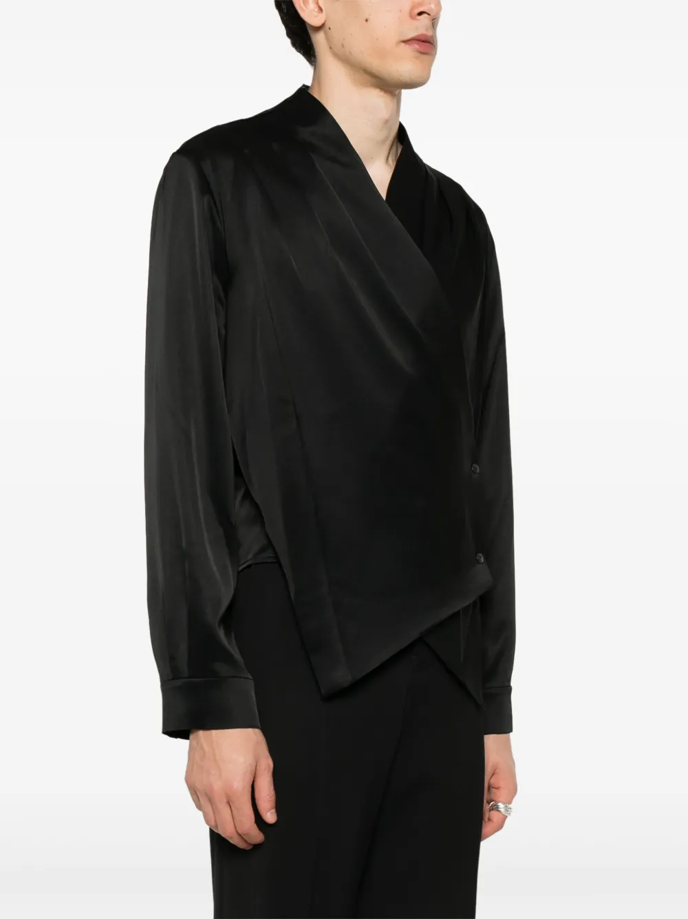 Affordable Nanushka Tebbe wrap shirt Men