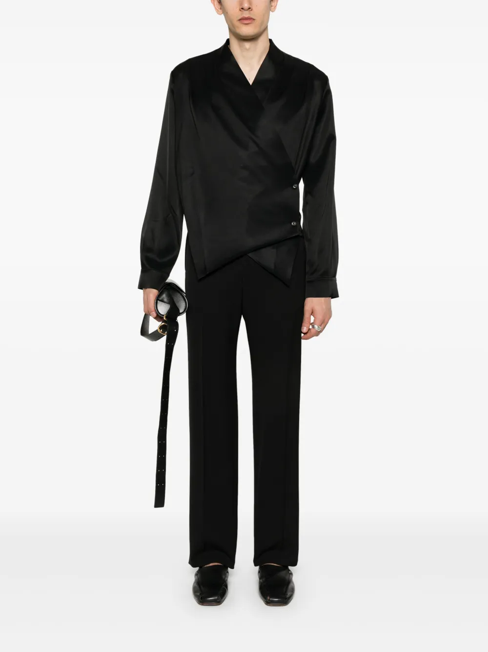 Affordable Nanushka Tebbe wrap shirt Men