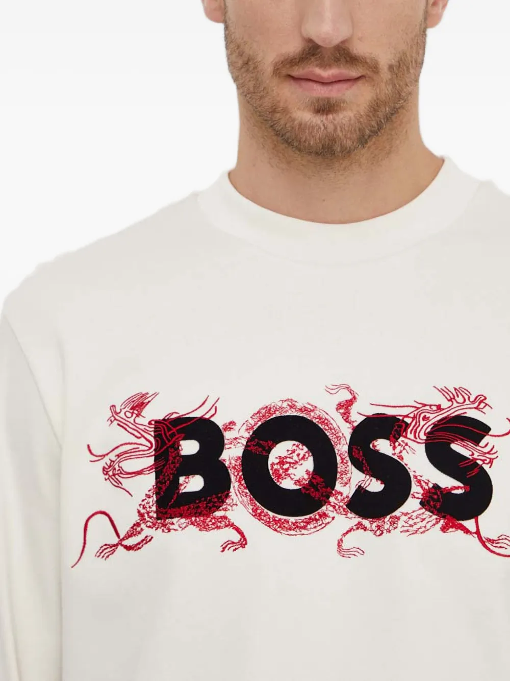 BOSS Soleri Lunar New Year sweater Beige