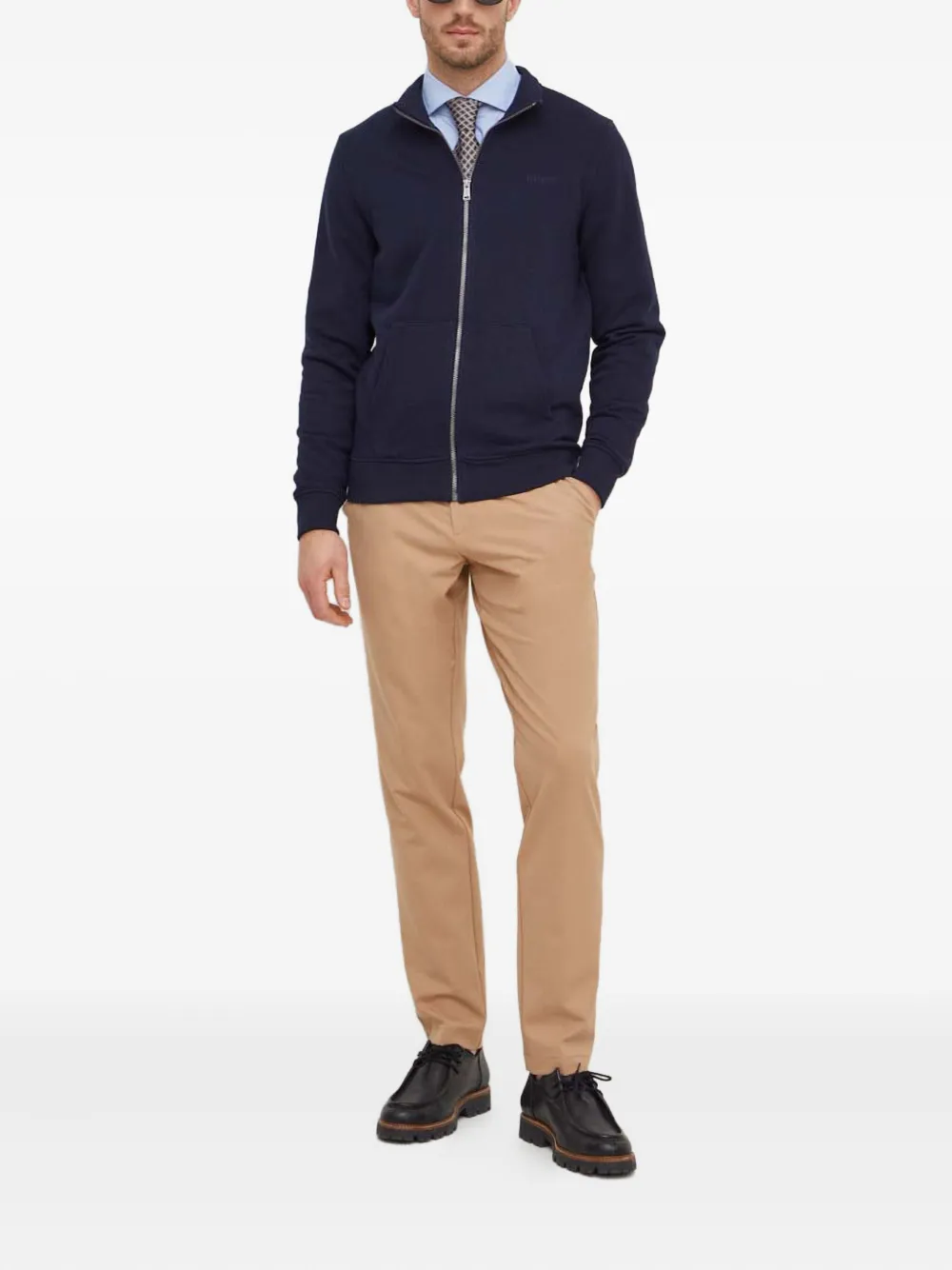 BOSS Getextureerd overhemd - Blauw