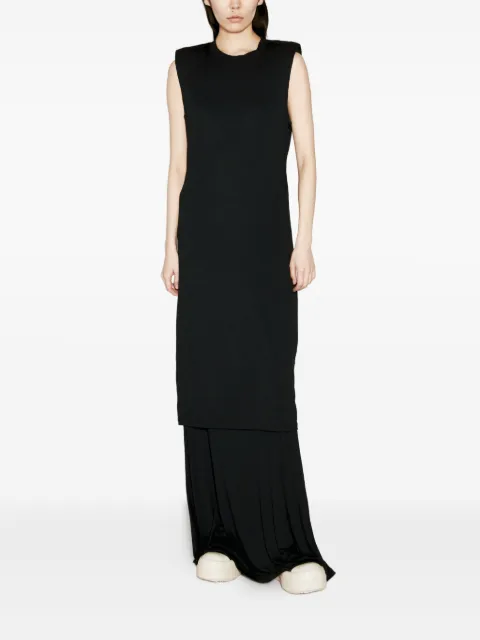 032c layered shoulder-padded maxi dress