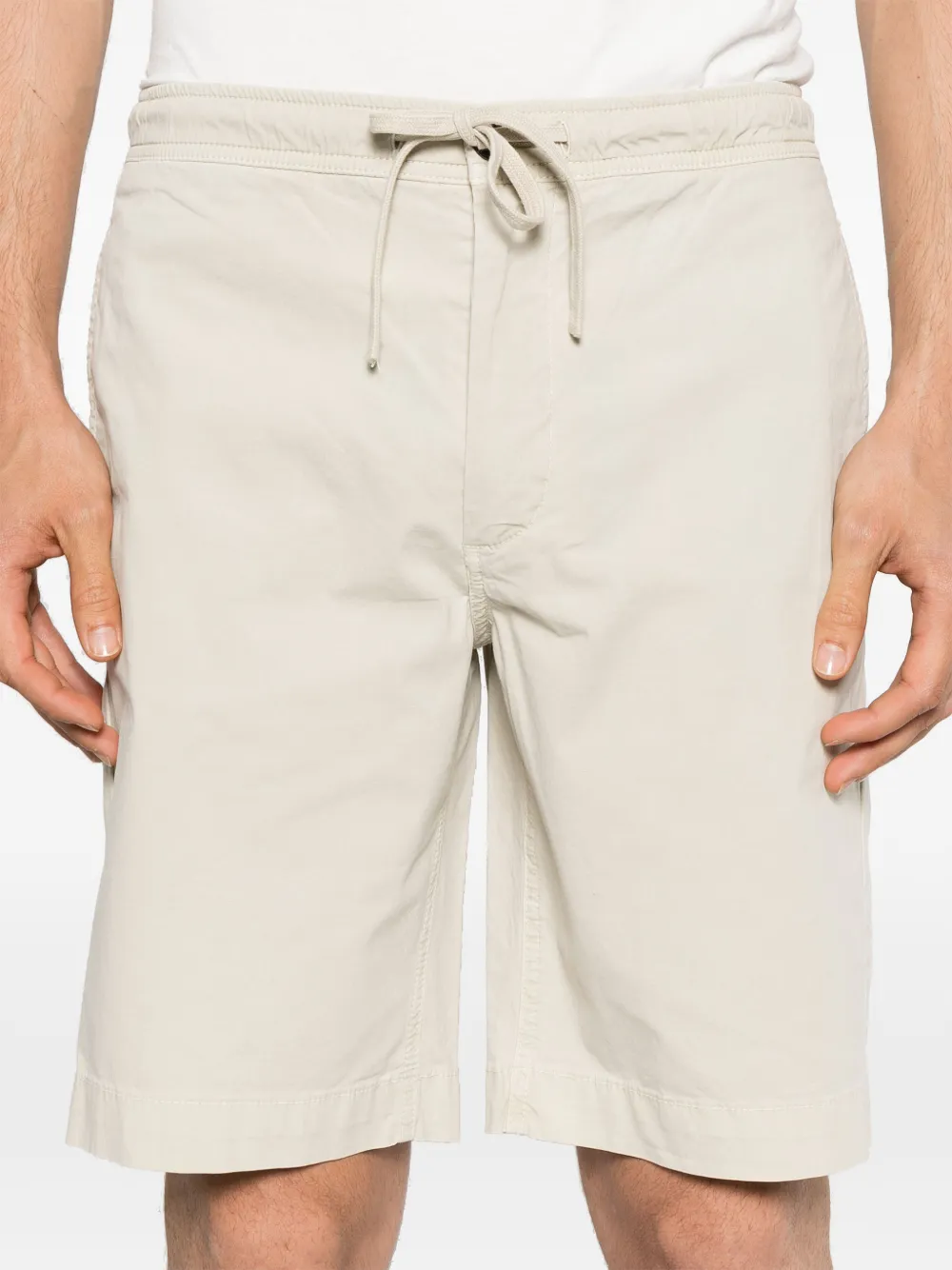 Ecoalf Ethica Mid-rise Bermuda Shorts In Neutral