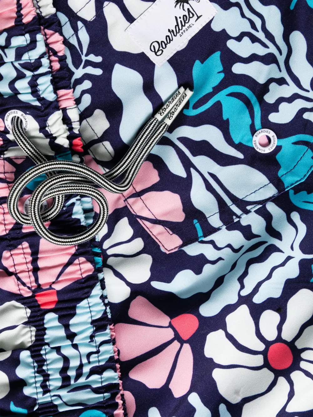 Boardies Floral-print Swim Shorts In Blue