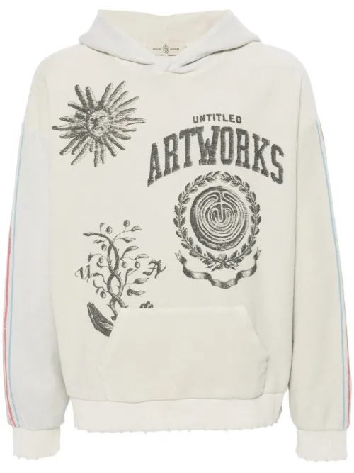 Hoodie à logo imprimé - UNTITLED ARTWORKS - Modalova