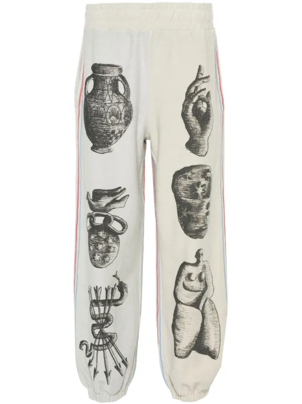 UNTITLED ARTWORKS Sweats Reversed Track Pants Neutrals FARFETCH TR