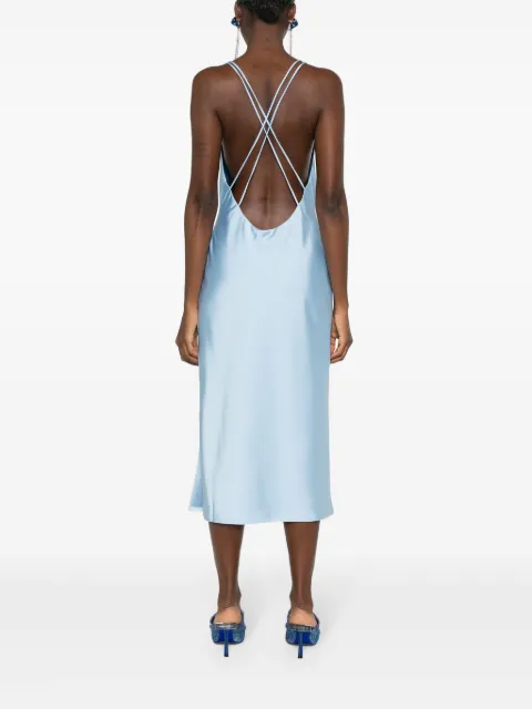ROTATE BIRGER CHRISTENSEN satin midi slip dress 1122971996 - 3