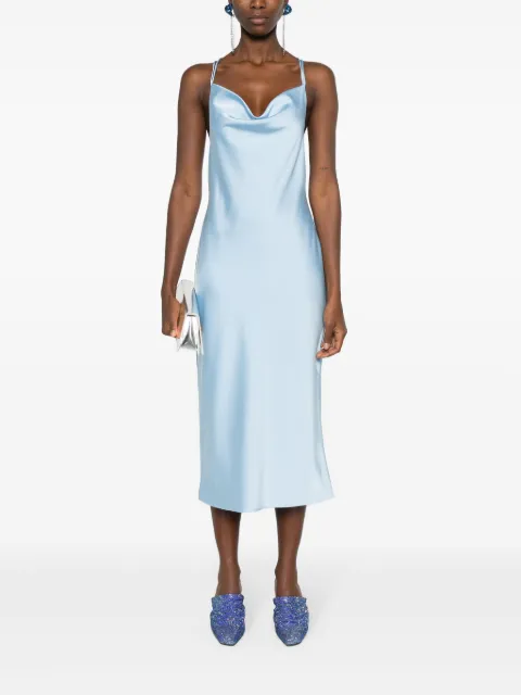 ROTATE BIRGER CHRISTENSEN satin midi slip dress 1122971996 - 1