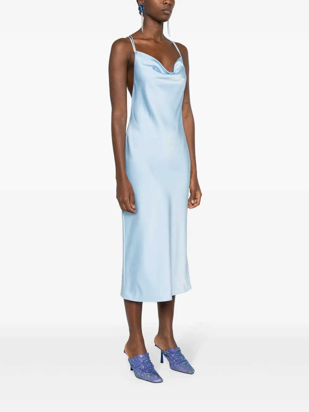 Affordable ROTATE BIRGER CHRISTENSEN satin midi slip dress Women