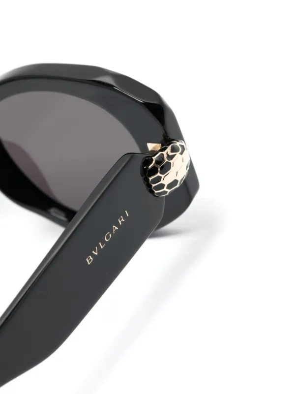 Bvlgari oval frame Sunglasses Black FARFETCH PL