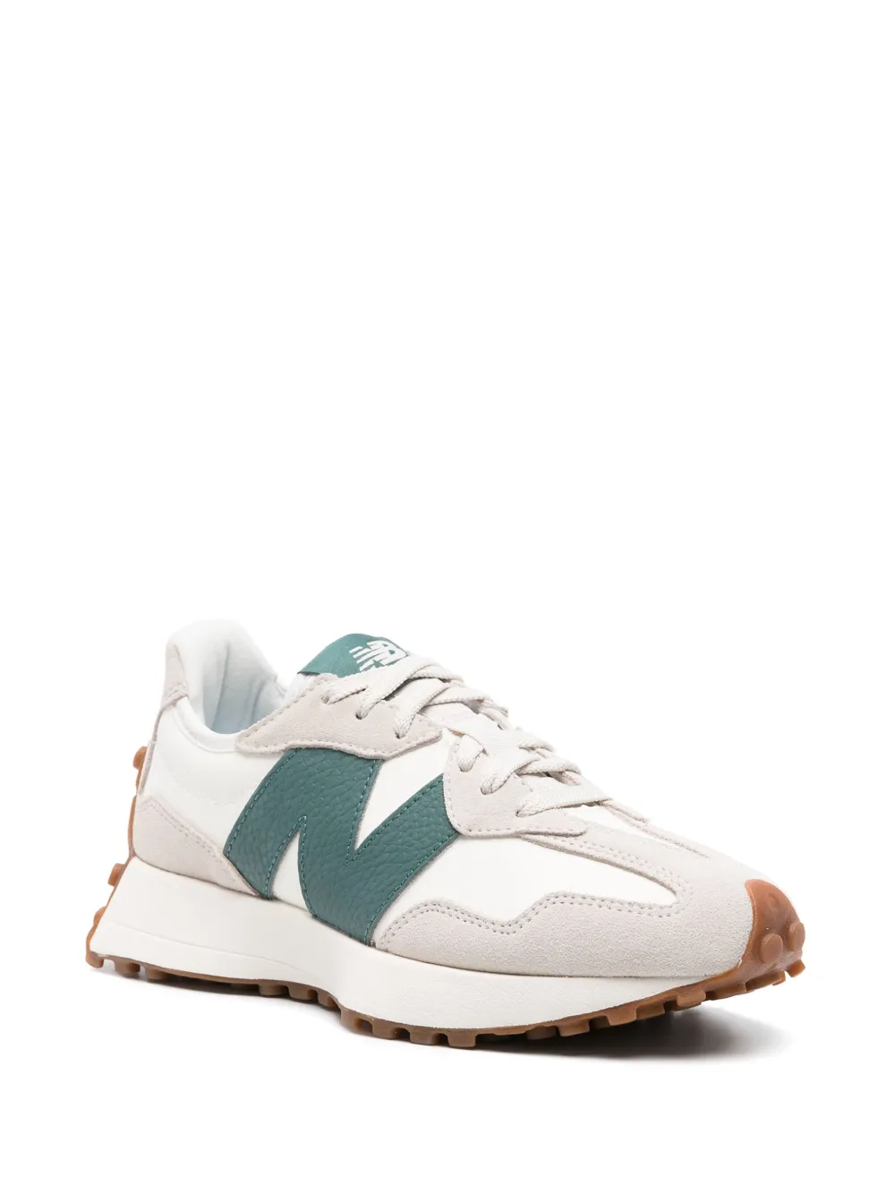 Shop New Balance 327 Panelled Sneakers In White