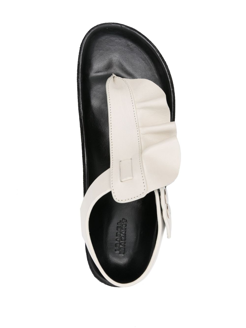 Shop Isabel Marant Isela Ruffled Sandals In White