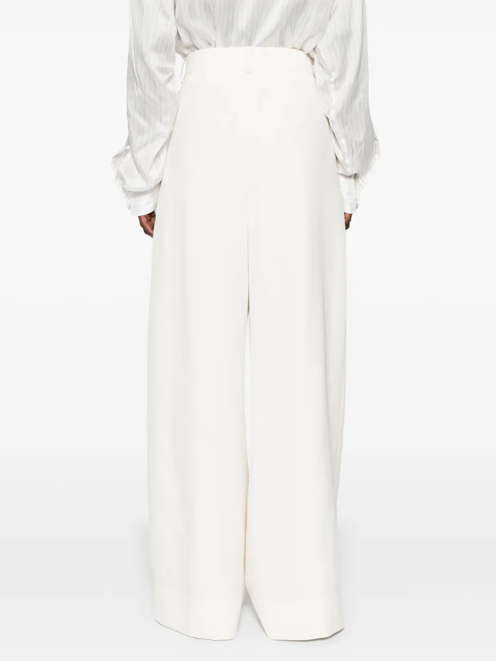 WARDROBE.NYC Low waist pantalon Beige