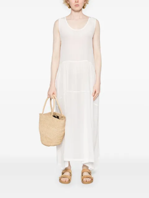 MAURIZIO MYKONOS tiered silk maxi dress W06030277 - 1