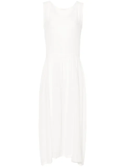 MAURIZIO MYKONOS tiered silk maxi dress