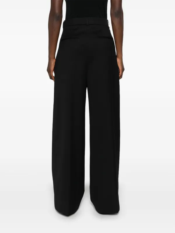 【関税込み】WARDROBE.NYC ブラック ローライズ トラウザーズ WARDROBE.NYC low-waisted Tailored Trousers | Black | FARFETCH GE