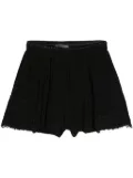 MAURIZIO MYKONOS corded-lace silk blend shorts - Black