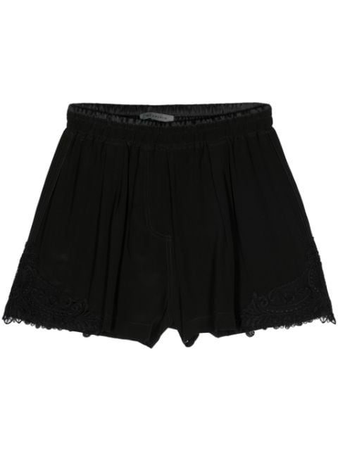 MAURIZIO MYKONOS corded-lace silk blend shorts