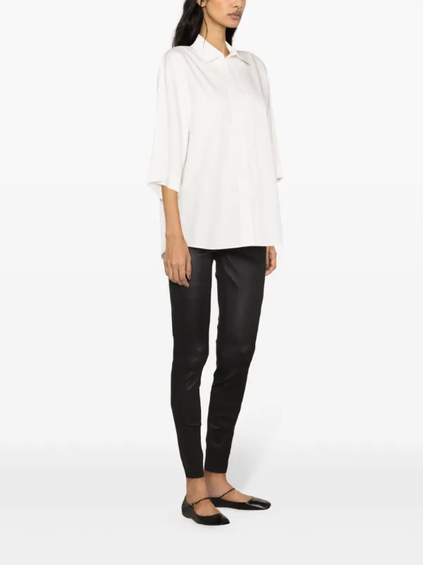 By Malene Birger Elenasoo Leather Leggings Black FARFETCH PH