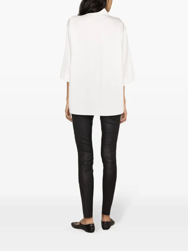 By Malene Birger Elenasoo Leather Leggings Black FARFETCH TR