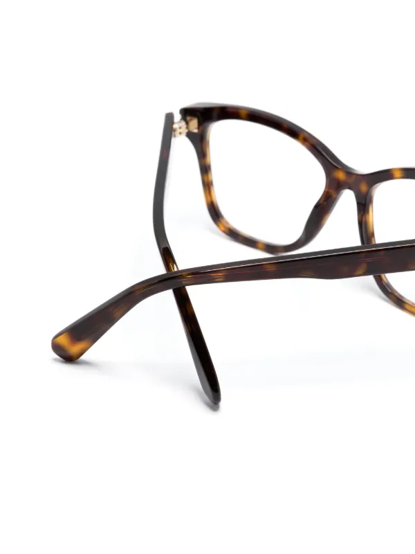 Bvlgari tortoiseshell effect cat eye Glasses Brown FARFETCH AO