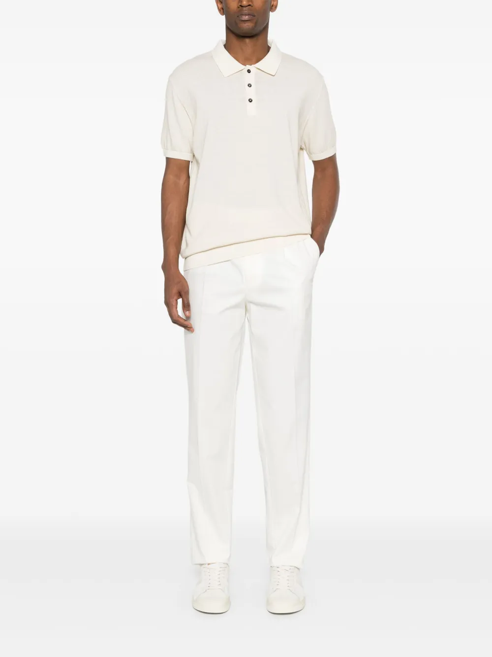 Peuterey Button-up poloshirt - Beige