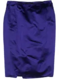 Gucci Pre-Owned 1990s satin skirt - Blue