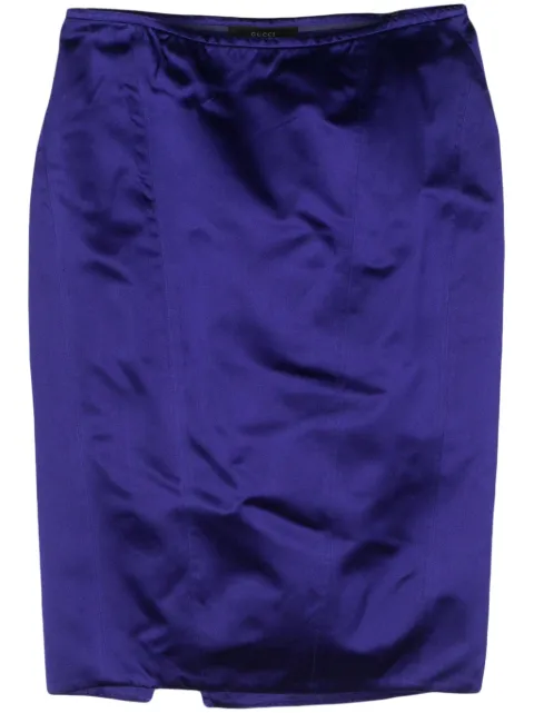 Gucci Pre-Owned falda satinada 1990