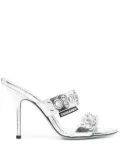 DSQUARED2 Gothic 110mm leather sandals - Silver
